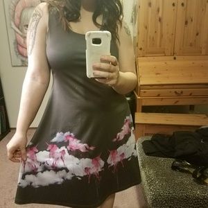 Size L Dark Grey Unicorn Dress